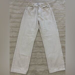 Cotton On White Straight Leg Jeans High-Rise